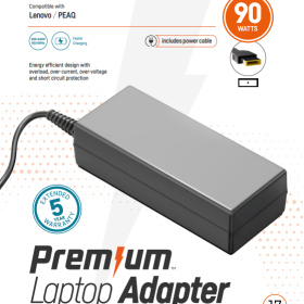 (17) Premium Retail Adapter IBM/Lenovo 20 Volt 4,5 Ampere Square Tip