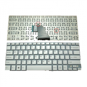 Keyboard voor Sony SVF14 QWERTY US Silver (Geen Frame)